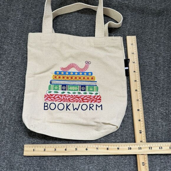Out Of Print BOOKWORM Canvase Tote Bag Made In USA - Picture 6 of 6